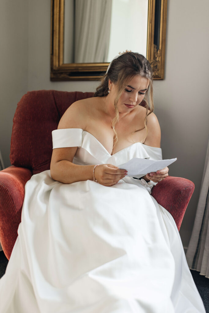 the letter to the bride on her wedding day