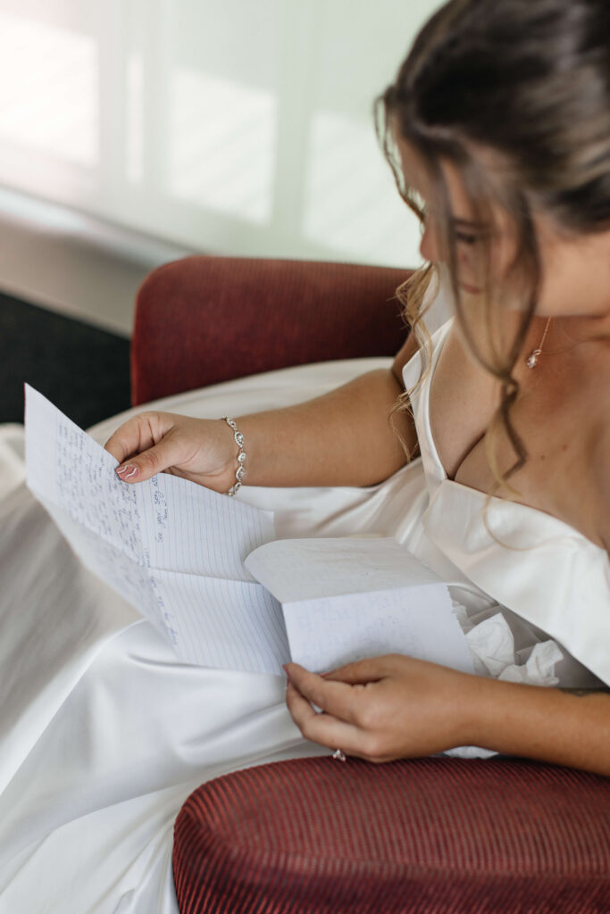 the letter to the bride on her wedding day