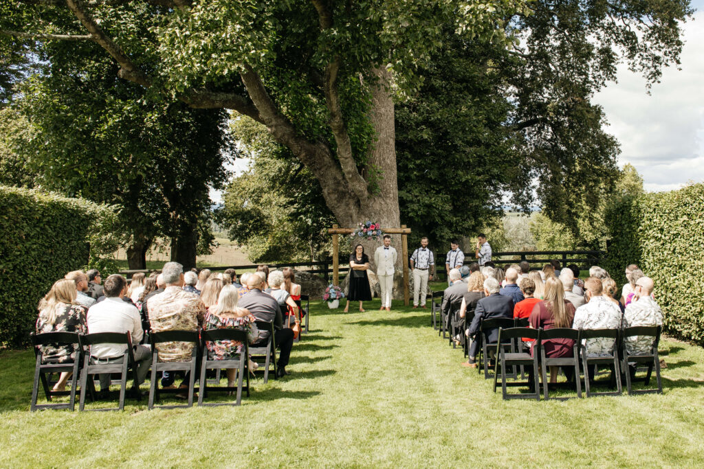 The Red Barn wedding ceremony