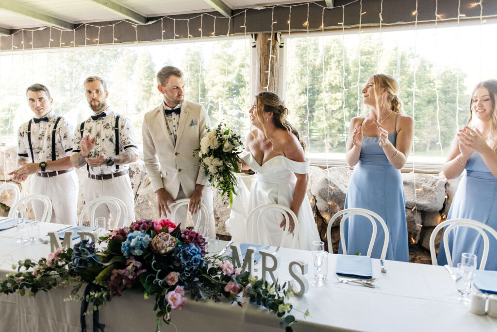 red barn wedding reception