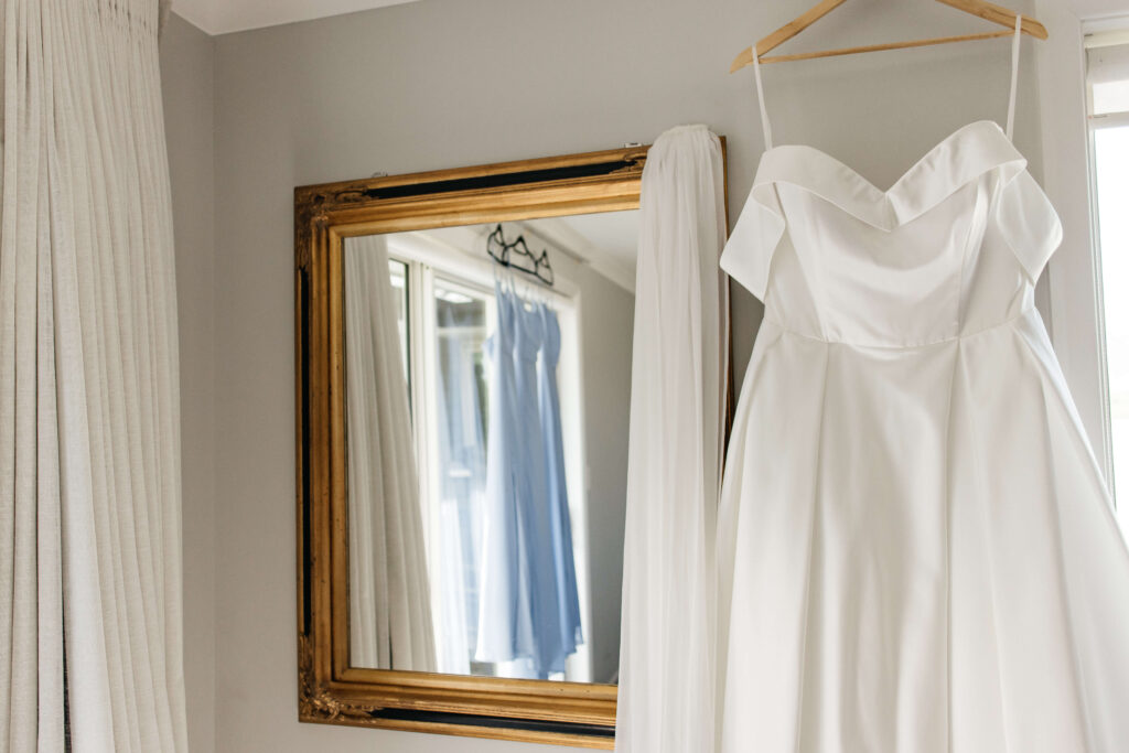 bride gets ready in Karapiro