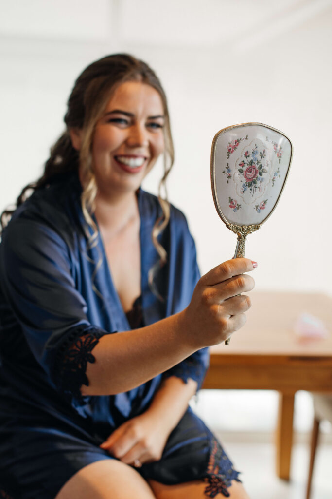 bride gets ready in Karapiro