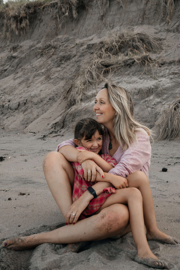 Warm embrace at the end of Mummy & Me photo session