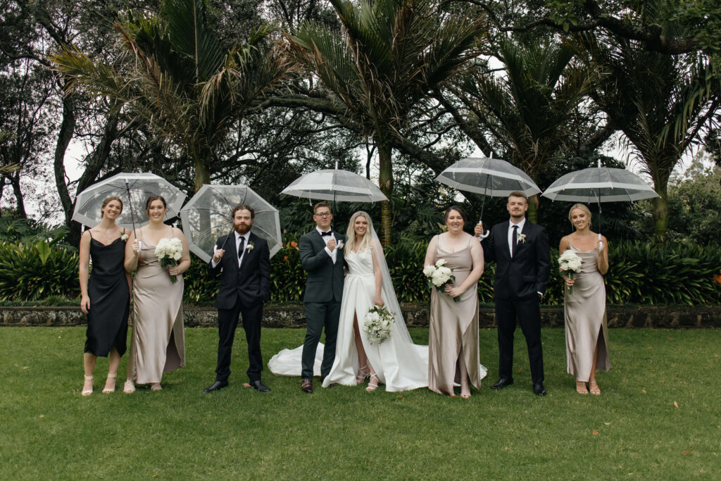 Auckland rainy wedding day
