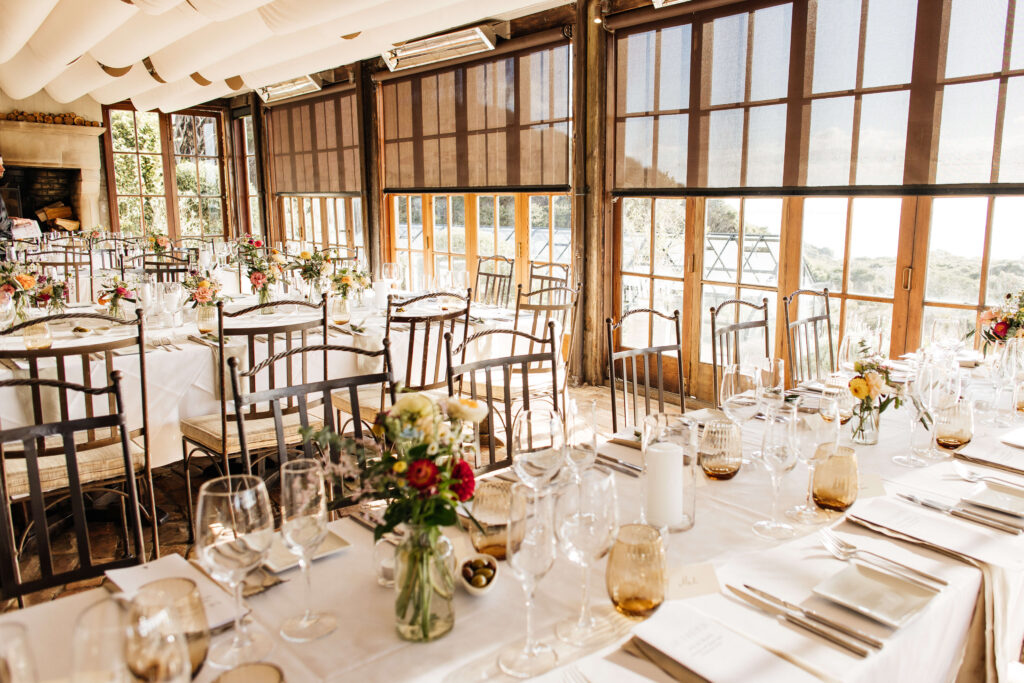 Wedding reception at Mudbrick Restaurant