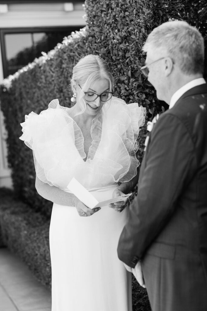 Modern and stylish wedding setup inside PAX Venue Auckland for a small summer celebration.