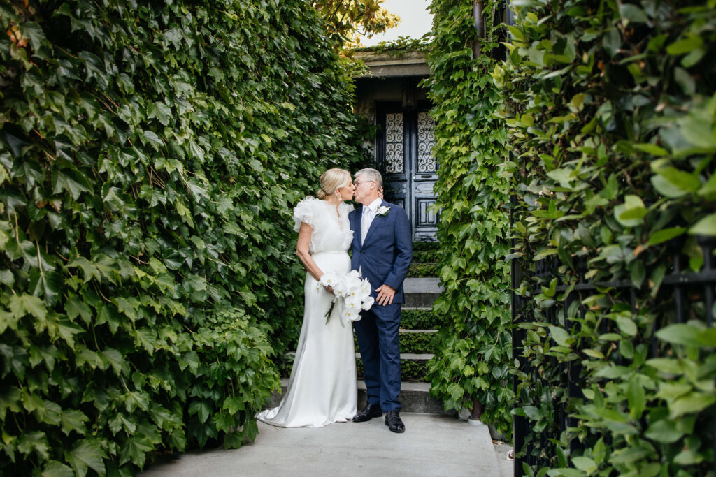 Romantic couple portraits of Angela and David at PAX Venue Auckland wedding