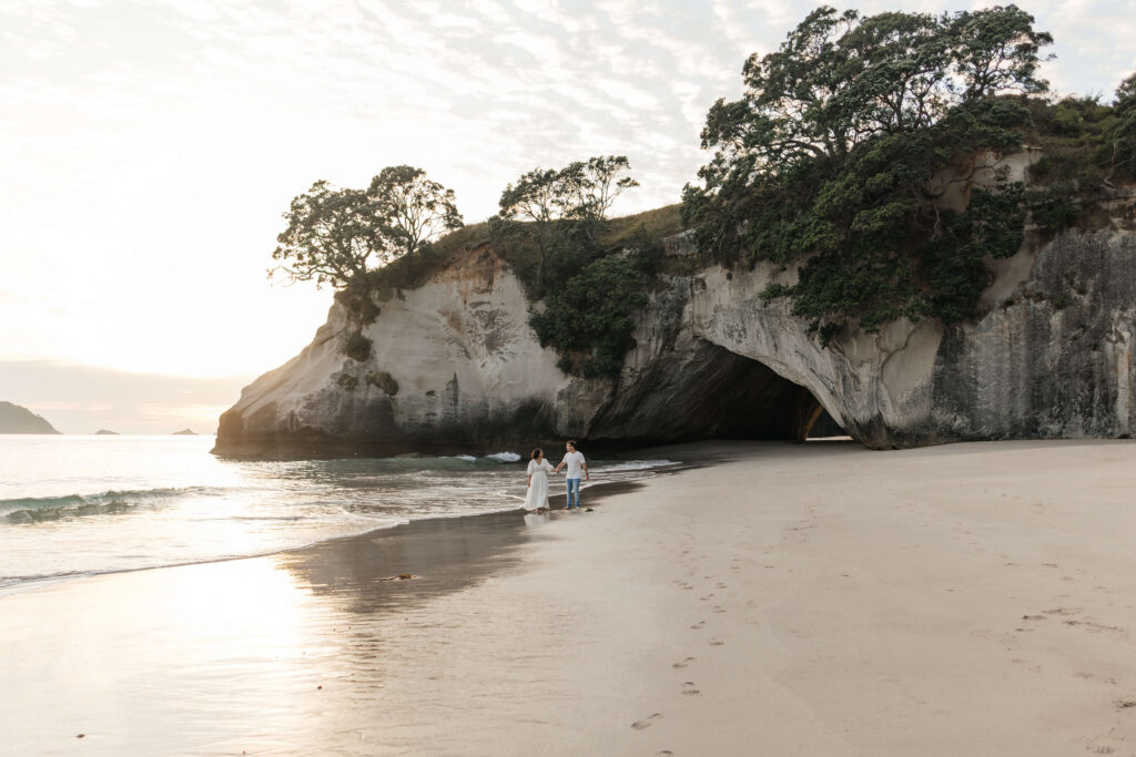 Sunrise at Cathedral Cove