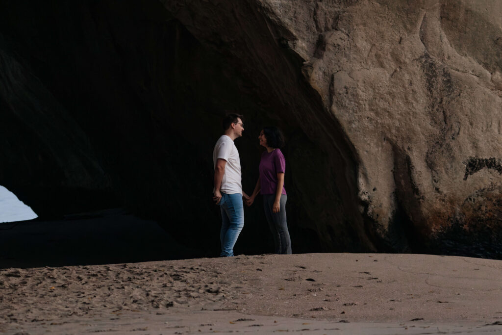 The moment before the surprise proposal