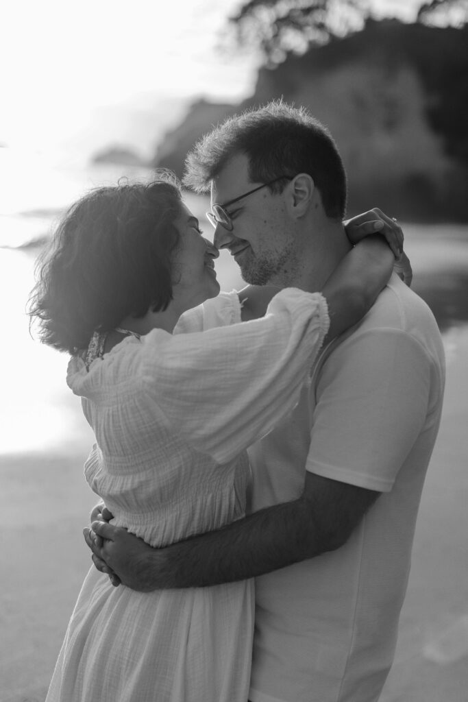 Cathedral Cove engagement