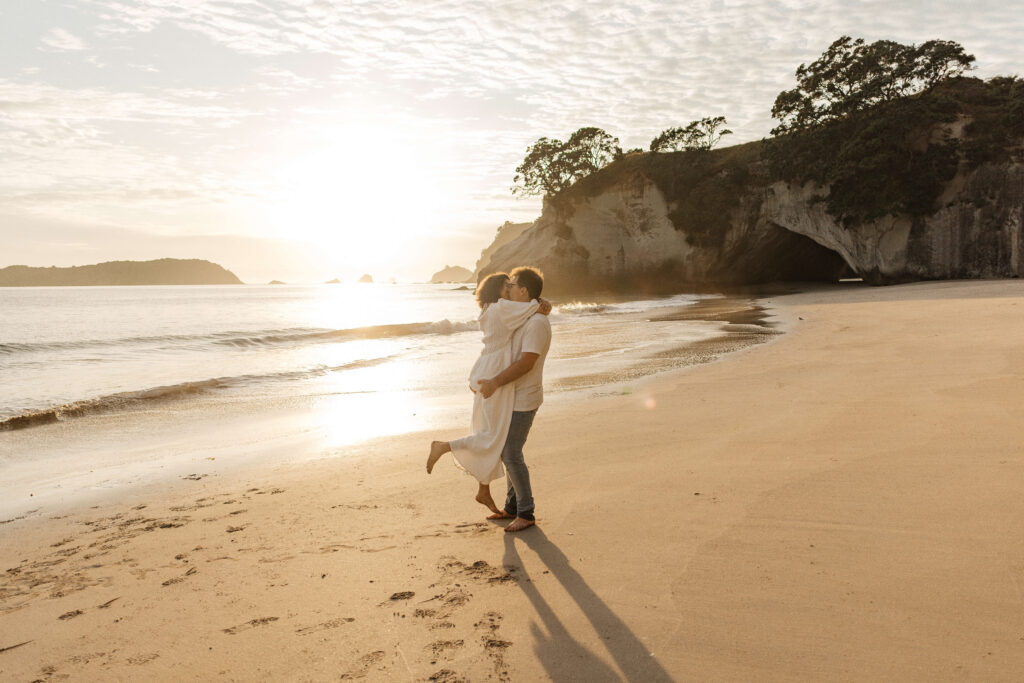 Cathedral Cove engagement