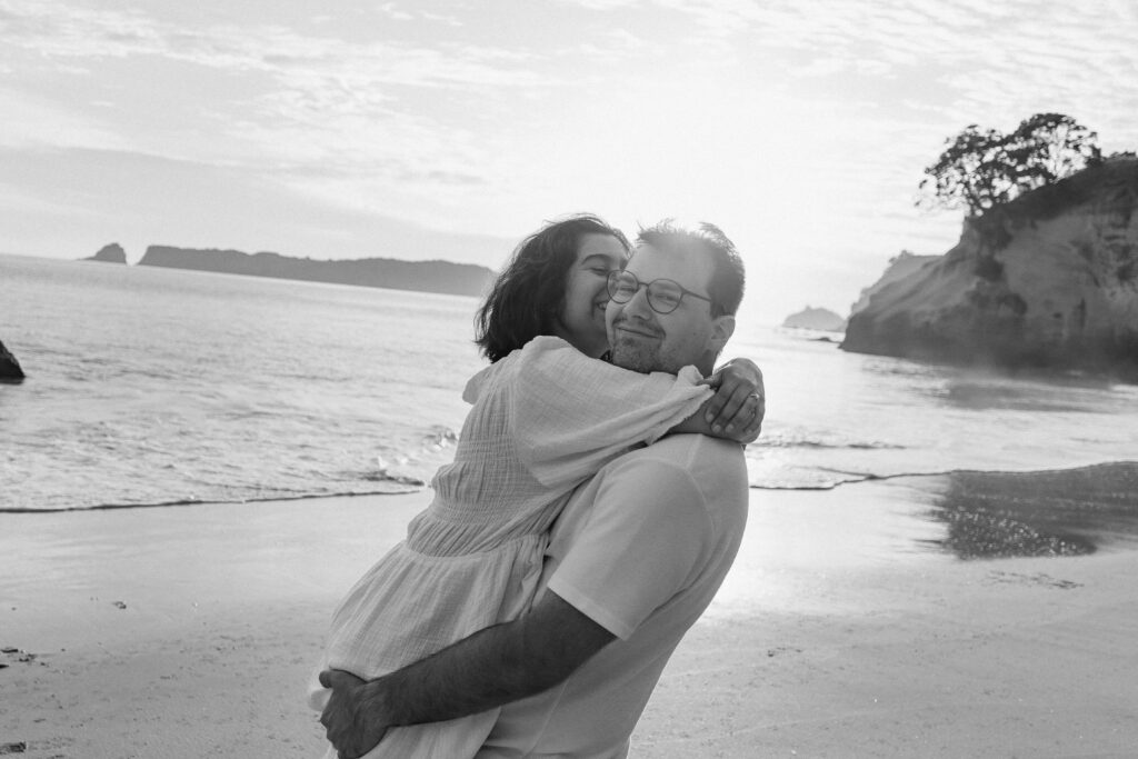 Cathedral Cove engagement