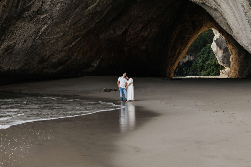 Cathedral Cove engagement