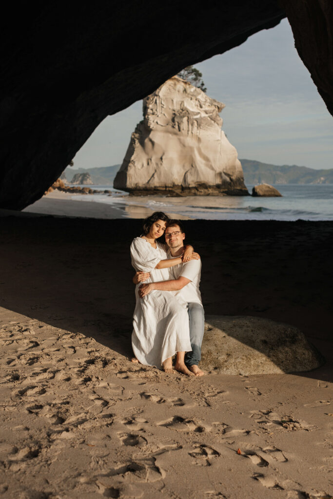 Cathedral Cove engagement