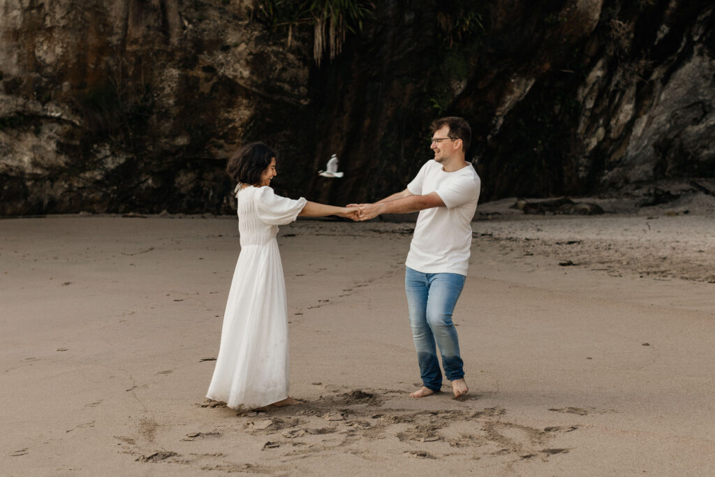 Cathedral Cove engagement
