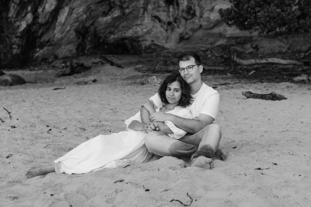 Cathedral Cove engagement