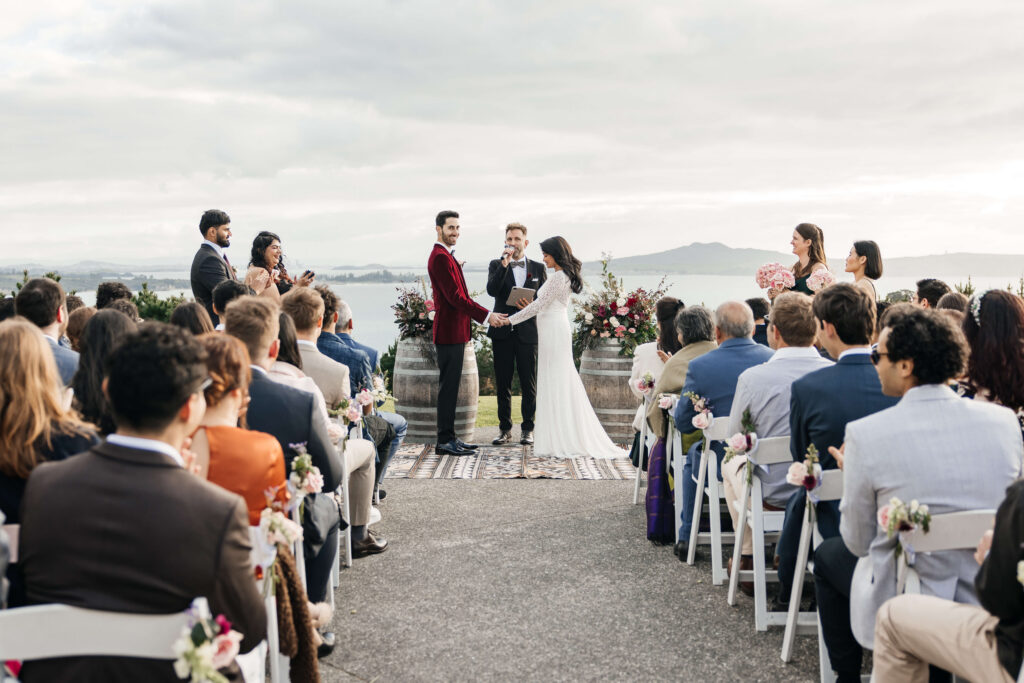 Ceremony at Mudbrick on Waiheke Island