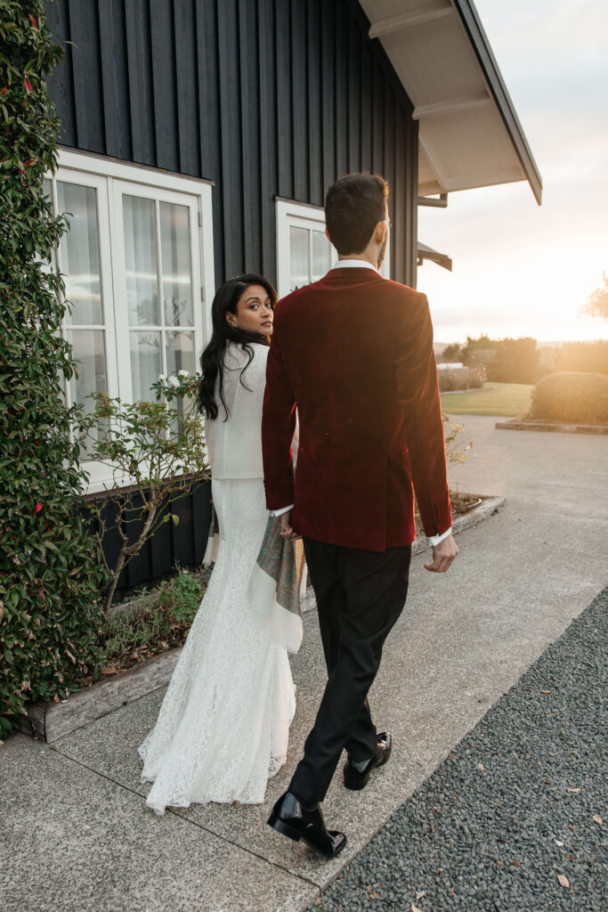 Couples photos after the wedding at Mudbrick