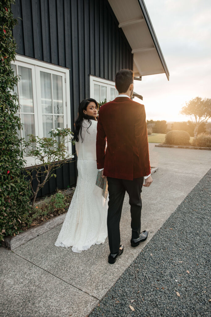 Couples photos after the wedding at Mudbrick