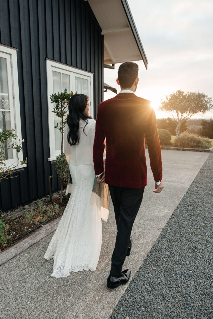 Couples photos after the wedding at Mudbrick