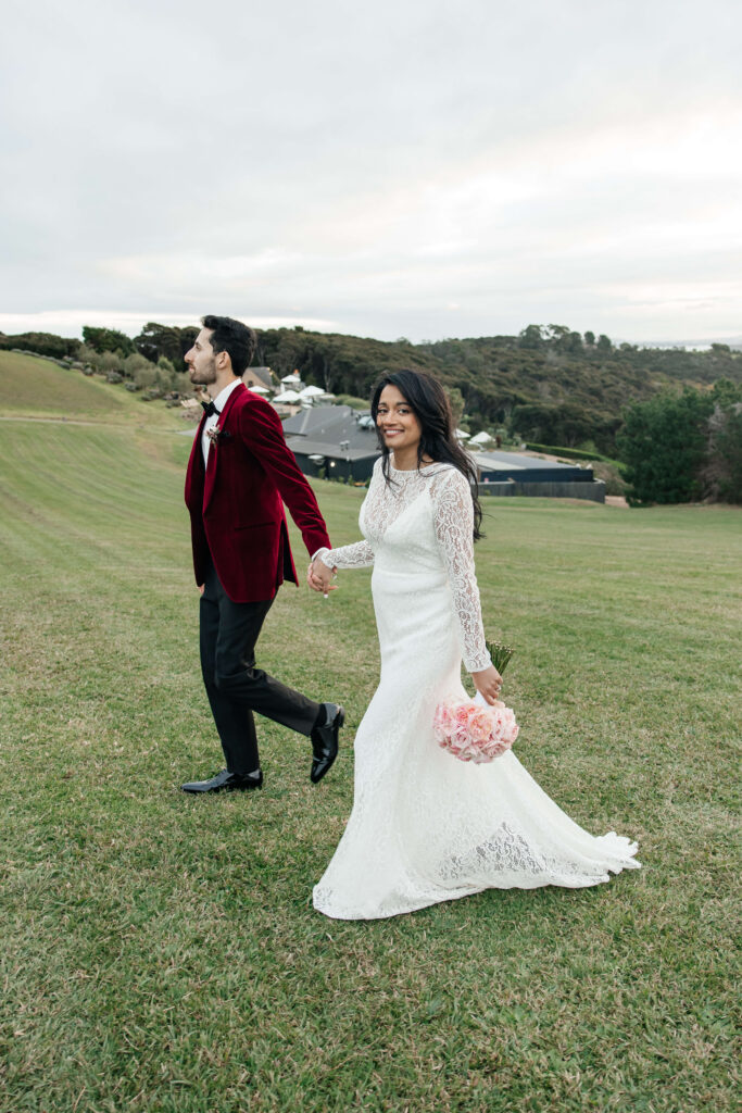 Couples photos after the wedding at Mudbrick